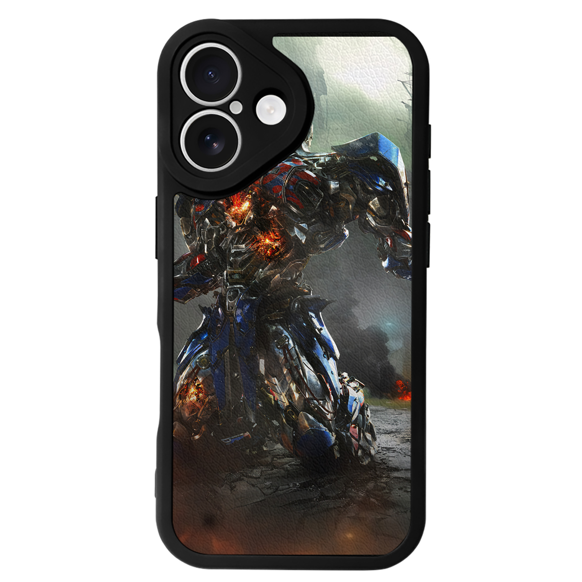 （画像用） Transformers トランスフォーマー 【iPhone 16シリーズ対応】シリコンスマホケース（レザー調） 材質：シリコン